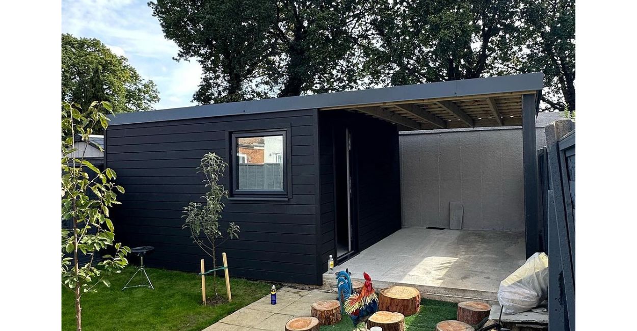 Cladco Composite Cladding - the perfect finish for garden escapes