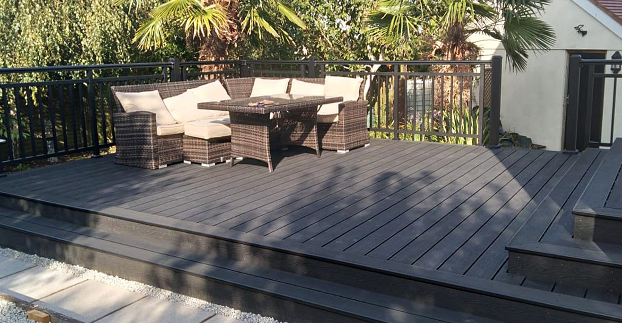 Peace in the palms with Cladco Woodgrain Decking and Balustrade System