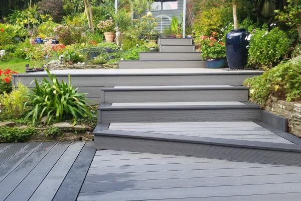 Cladco Stone Grey & Black Charcoal Decking Boards
