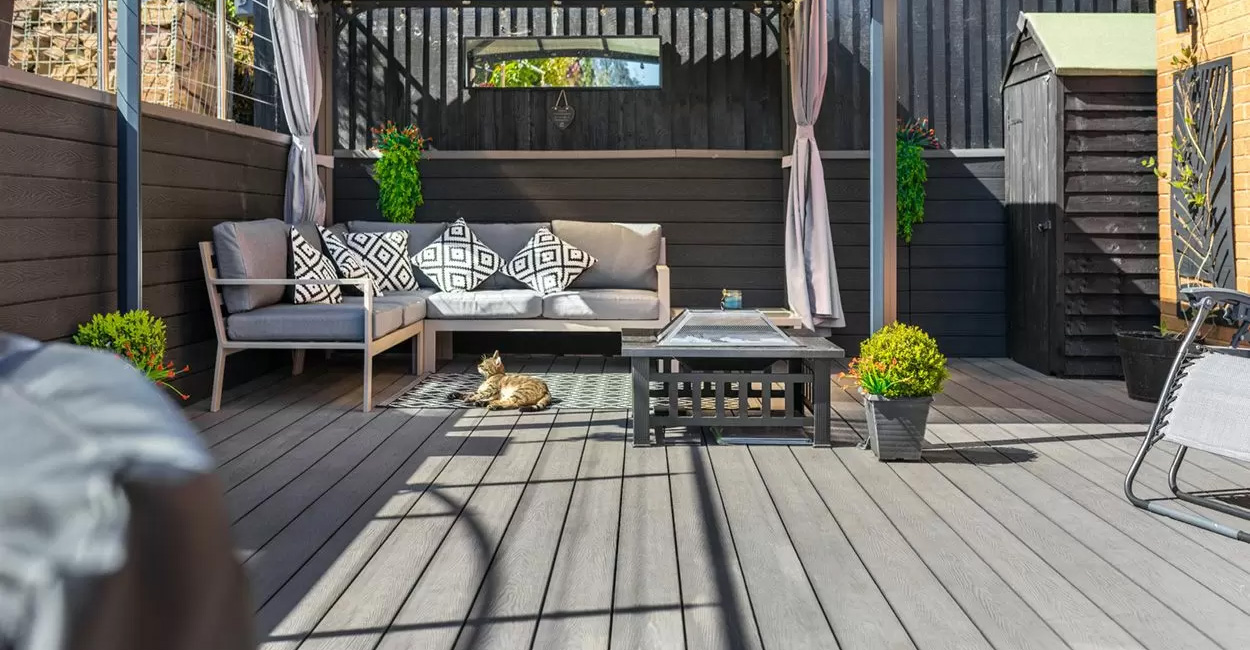 Coastal Garden Retreat | Cladco Woodgrain Composite Decking Design