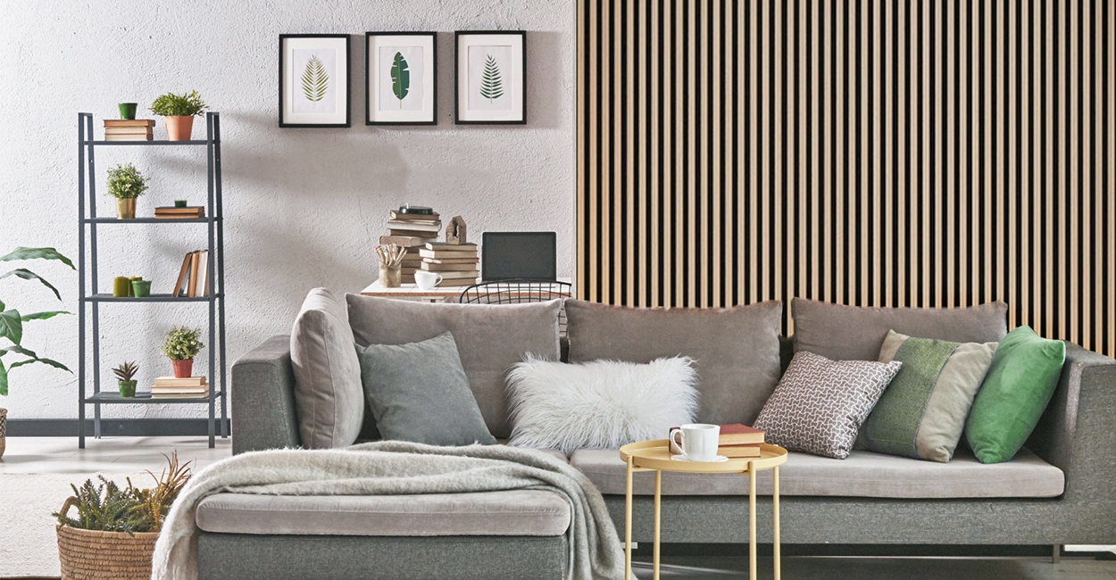 Cladco Golden Pine Internal Slatted Wall Panels