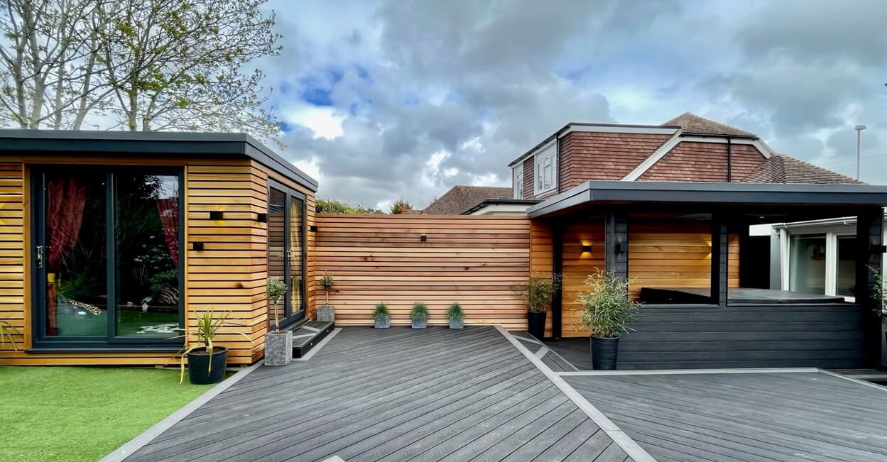 Logan Carpentry refreshes this unique outdoor space with Cladco Composite Decking and Wall Cladding