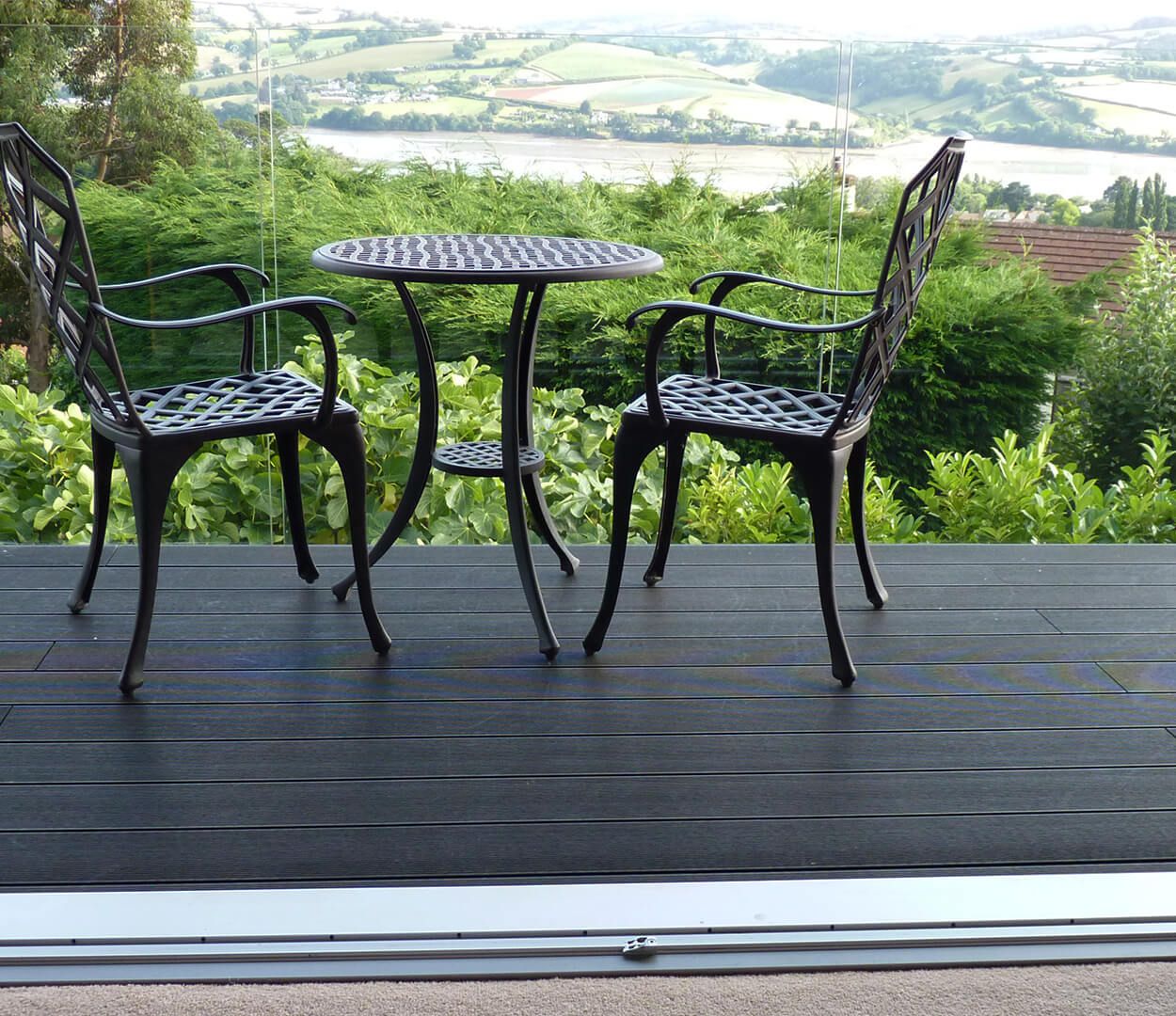 Balcony area fitted with Cladco Composite Decking
