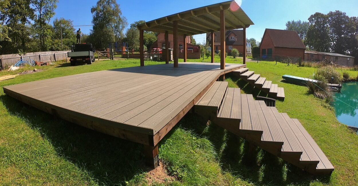 Cladco Composite Decking Boards used to create an attractive viewing platform