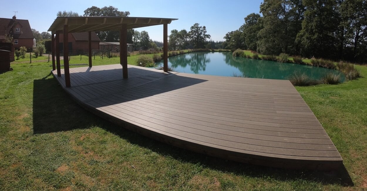 Cladco Composite Decking Boards used to create an attractive viewing platform