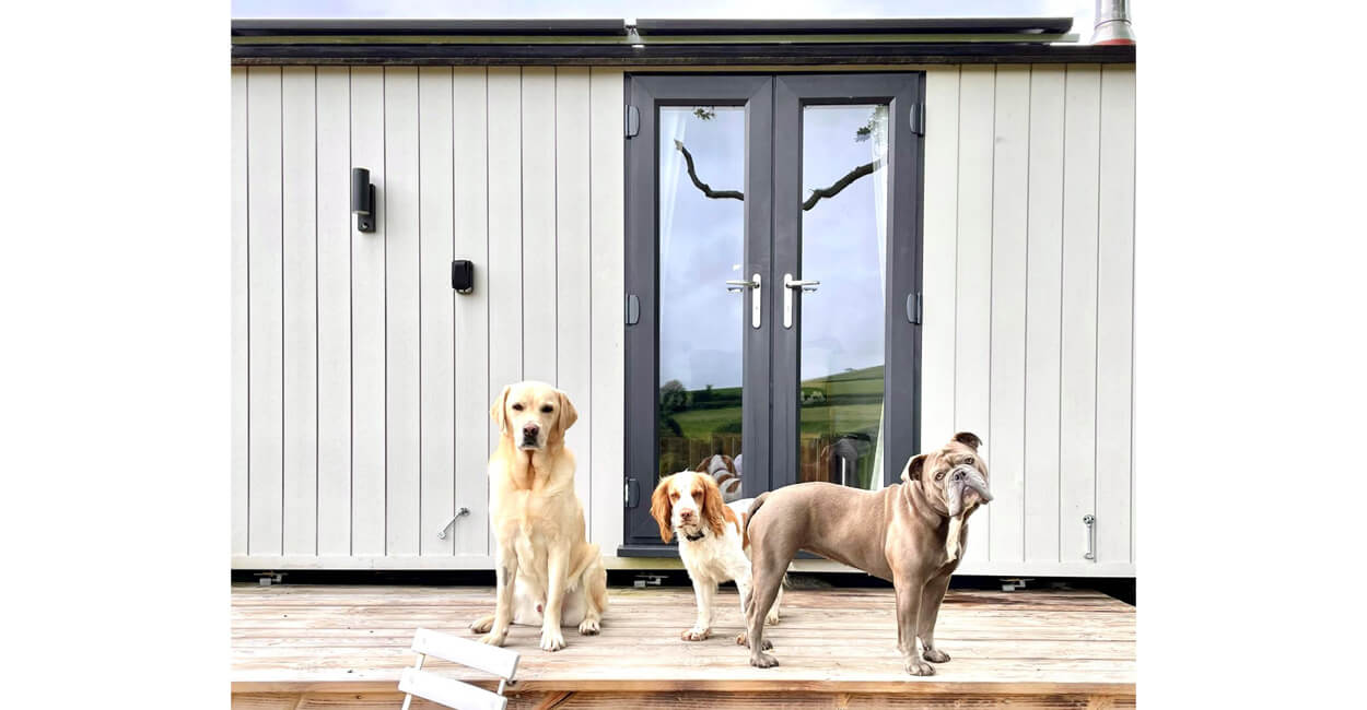 Off-grid, self-built shepherds hut | Cladco Composite Wall Cladding | @the_hut_life