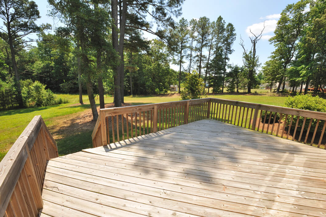 Pressure treated Deck