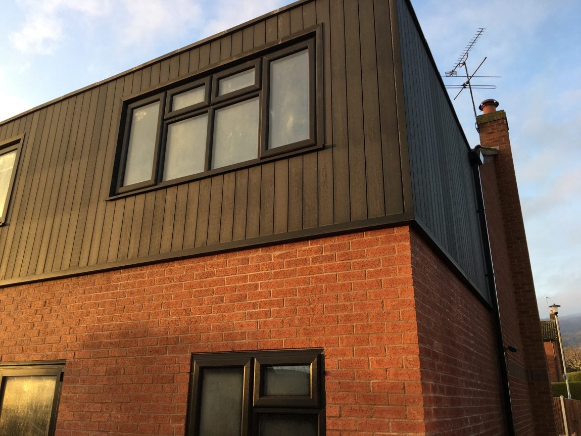 Two Storey Extension using Cladco Wall Cladding & Composite Decking