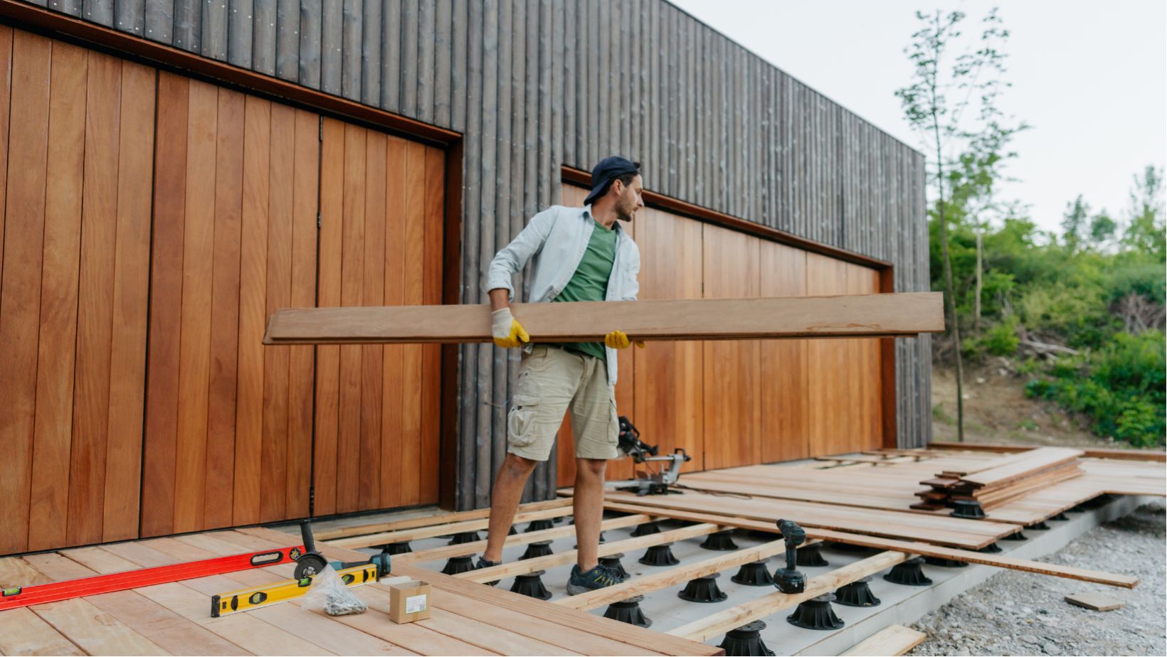 timber decking board project