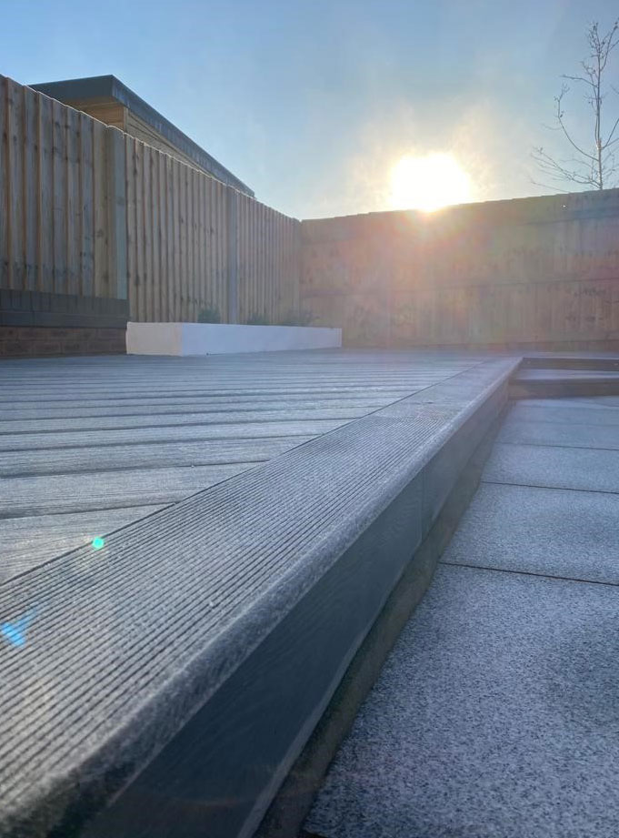 Prevent your Composite Decking from becoming slippery with ice | Cold Weather Decking Advice