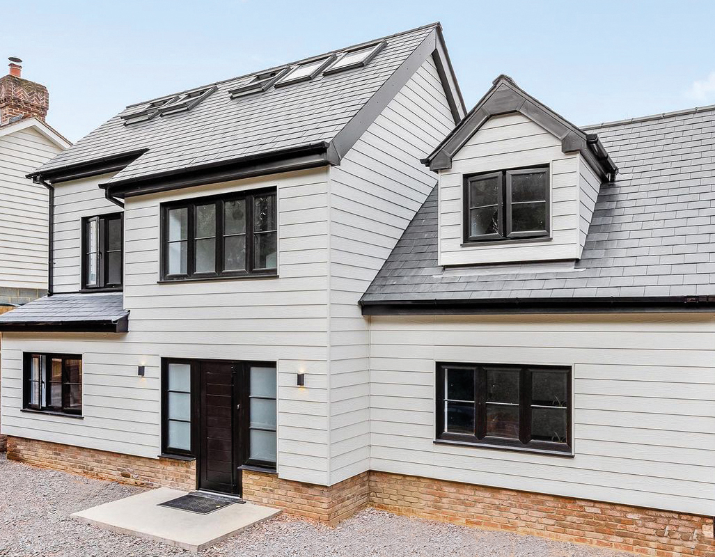 House clad in Fibre Cement Wall Cladding