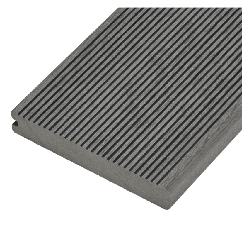 Solid Commercial Grade Bullnose Composite Decking Board