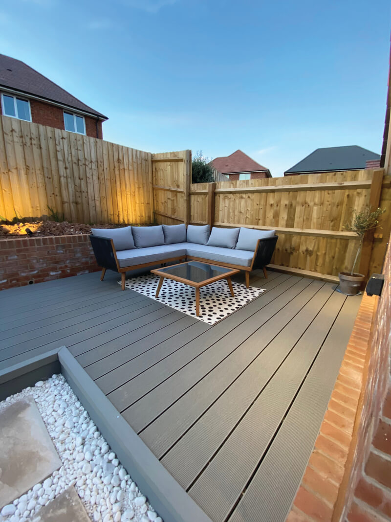 Stone Grey Composite Decking