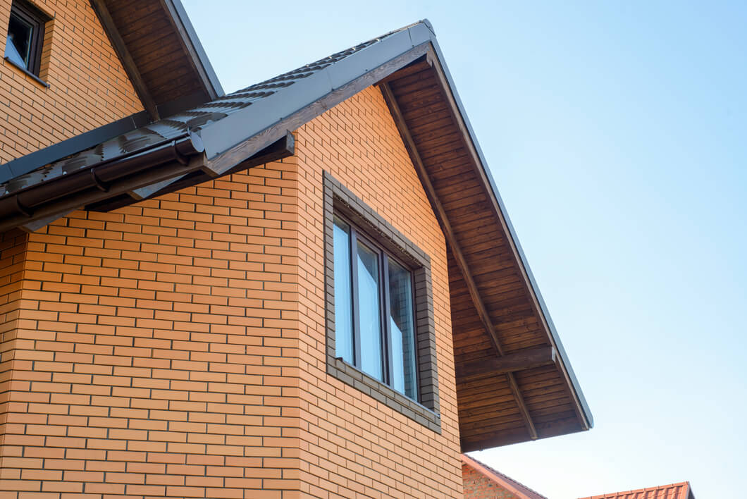 House clad in Brick Cladding Panels