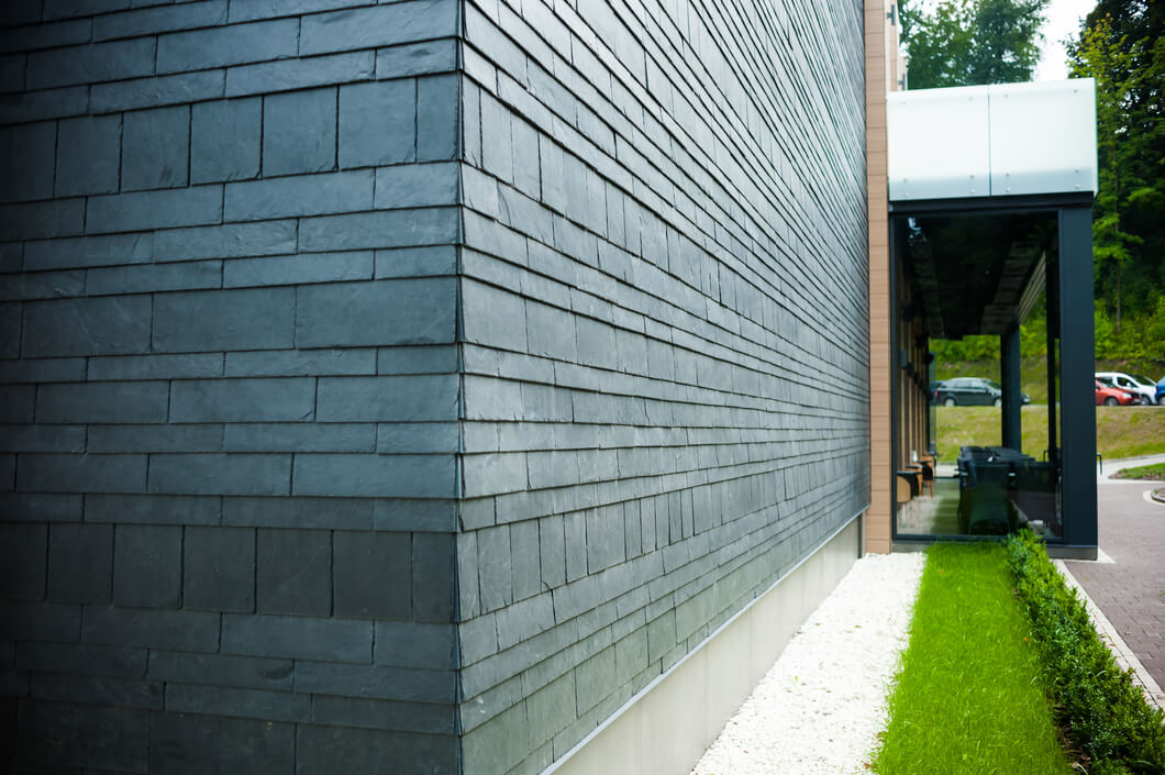 House clad in Stone Cladding