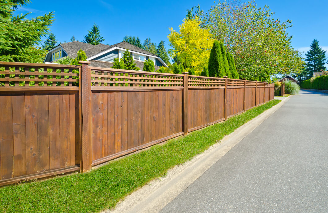 Wooden fence