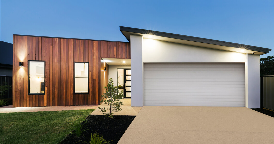 House clad in Timber Cladding