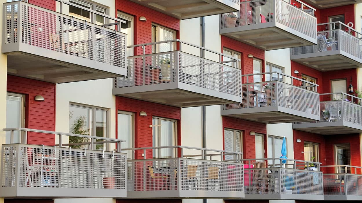 High-rise buildings and balconies require decking options that are installed to comply with fire safety regulations