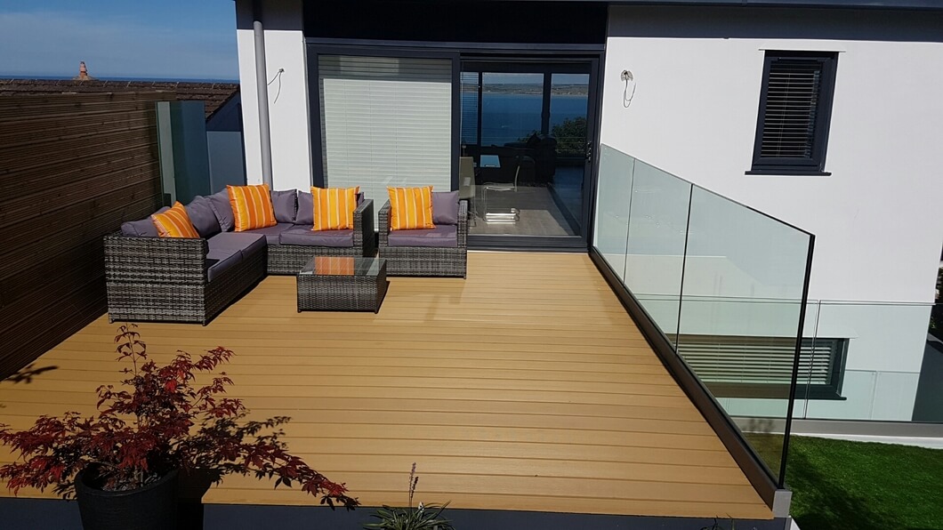 Relaxing deck area using Cladco Composite Teak Decking Boards