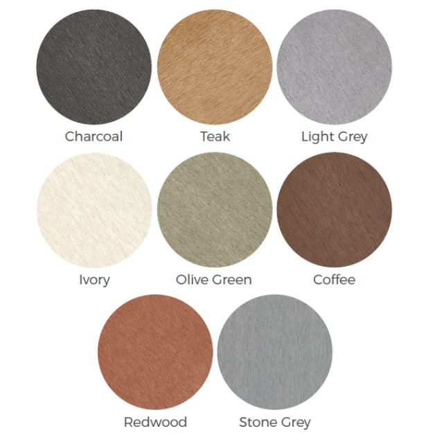 composite fencing colours