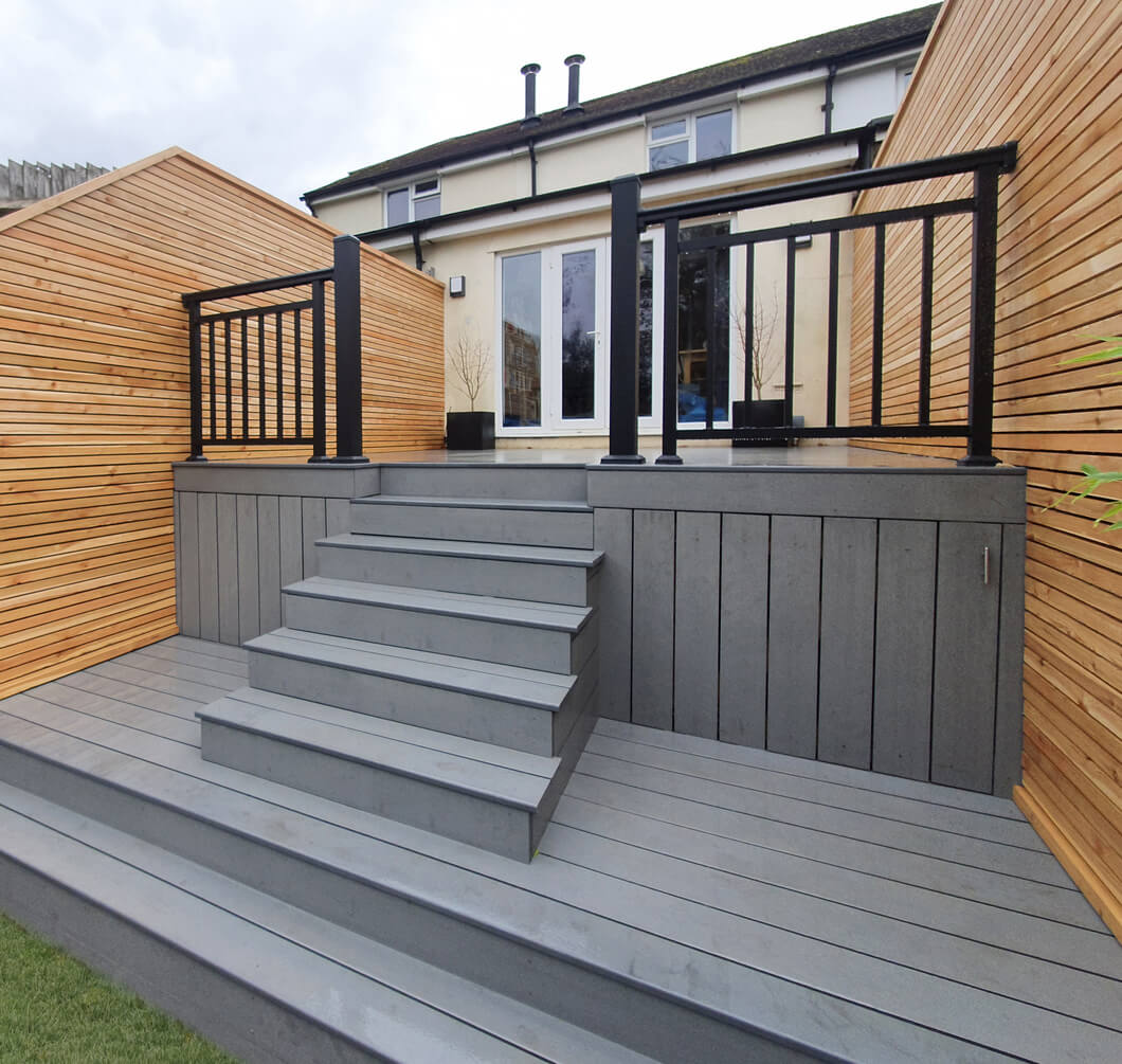 Decking area with Balustrade System