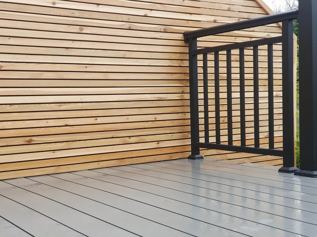 Decking area with Balustrade System