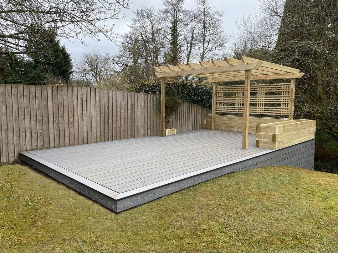 Decks installed onto unlevel ground can cost more than those on flat ground
