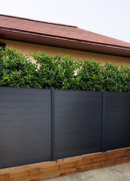 Cladco Composite Fencing in Charcoal