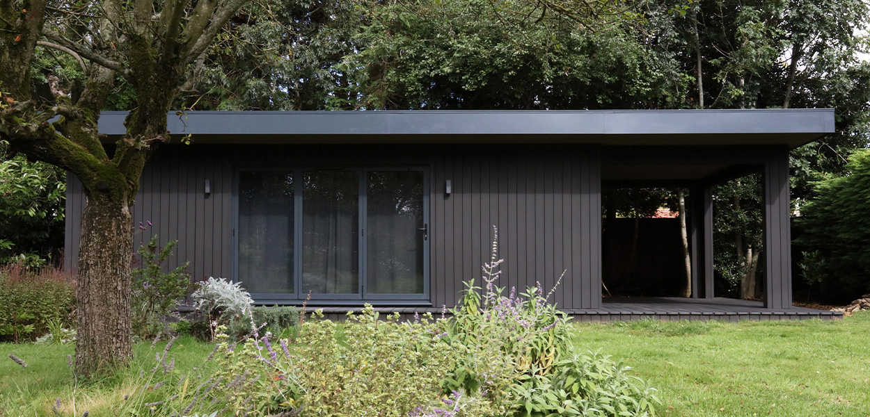 Cladco Composite Cladding and Decking Charcoal Garden Art Studio