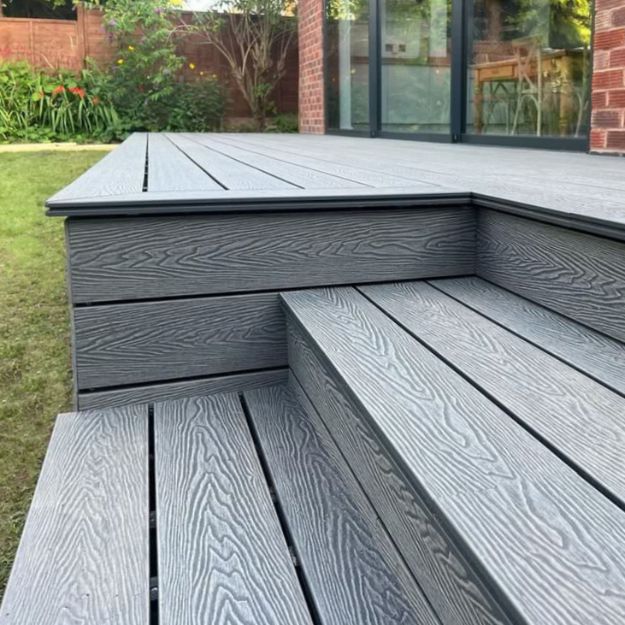 raised decking with steps
