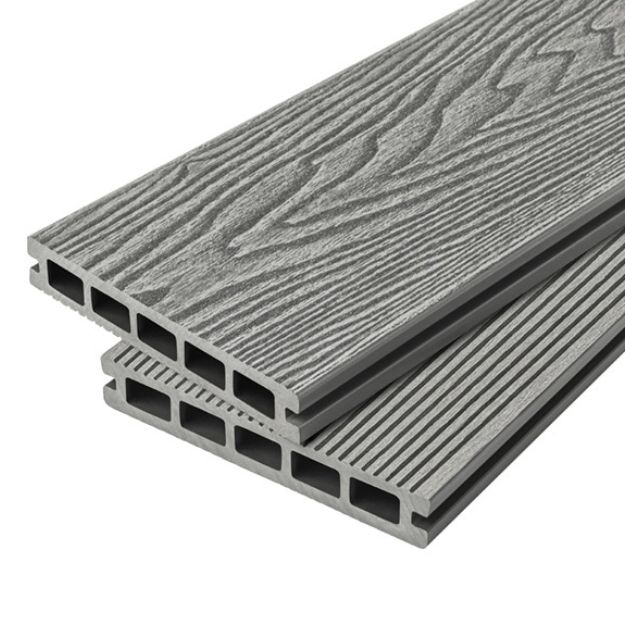 stone grey composite decking boards