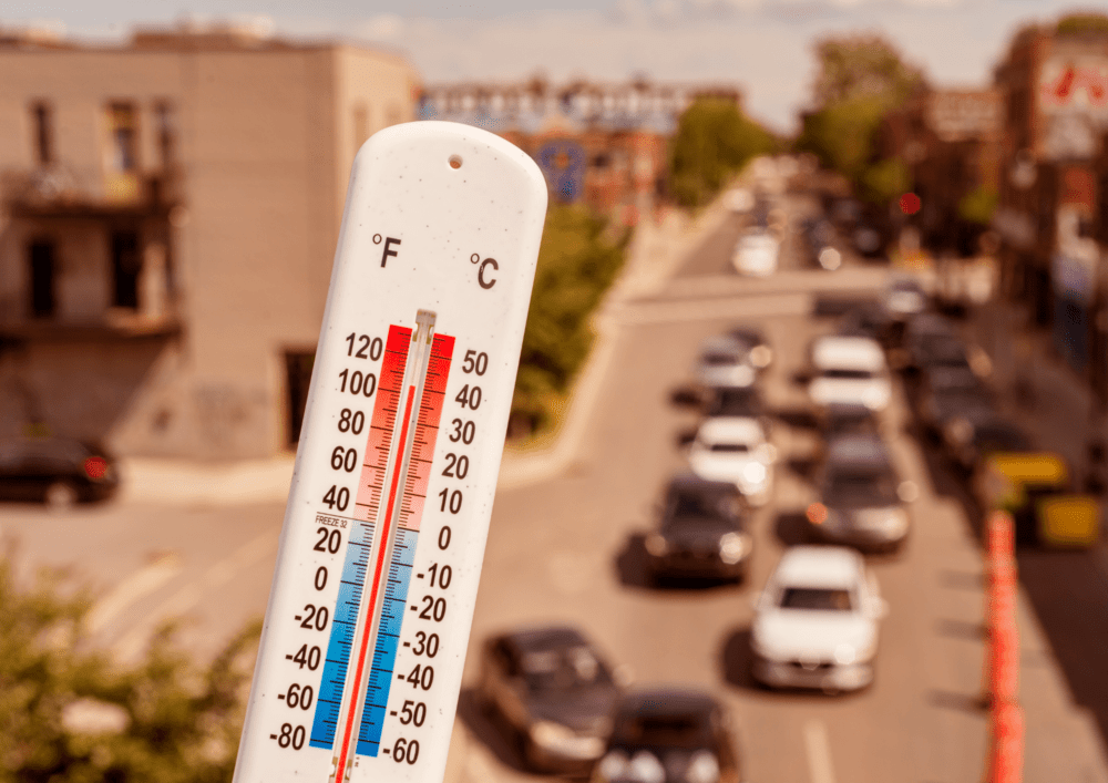 Global temperatures are rising, especially in built-up urban areas